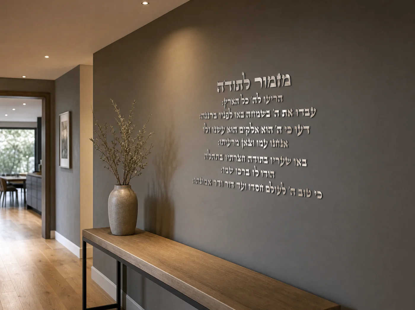 מזמור לתודה במסדרון מרכזי